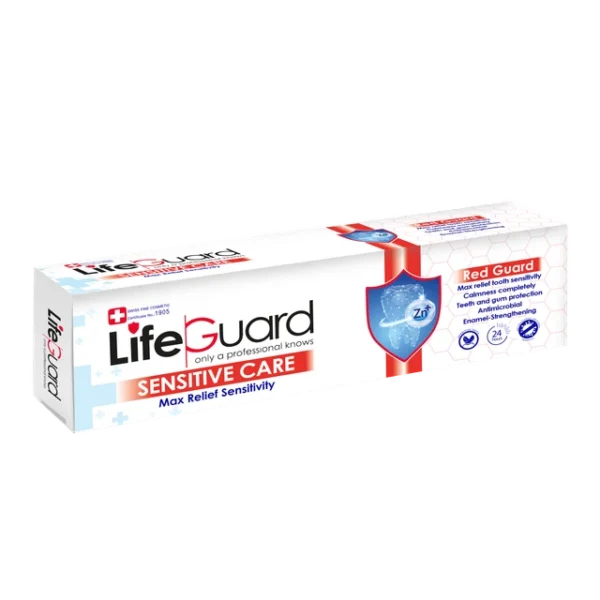 خمیر دندان حساس (Red Guard) برند لایف گارد با حجم 120 گرم